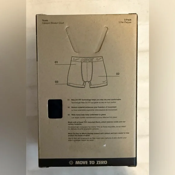 Nike Dri-FIT Essential Micro Boxer Briefs - Black - Picture 5 of 6